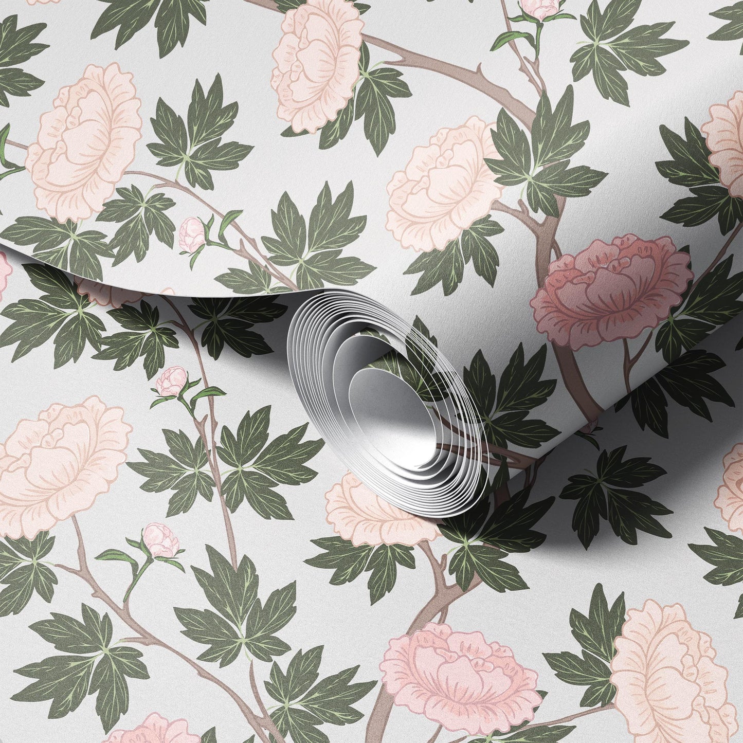 Peony Chinoiserie Wallpaper