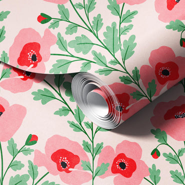 Pink Poppies Wallpaper