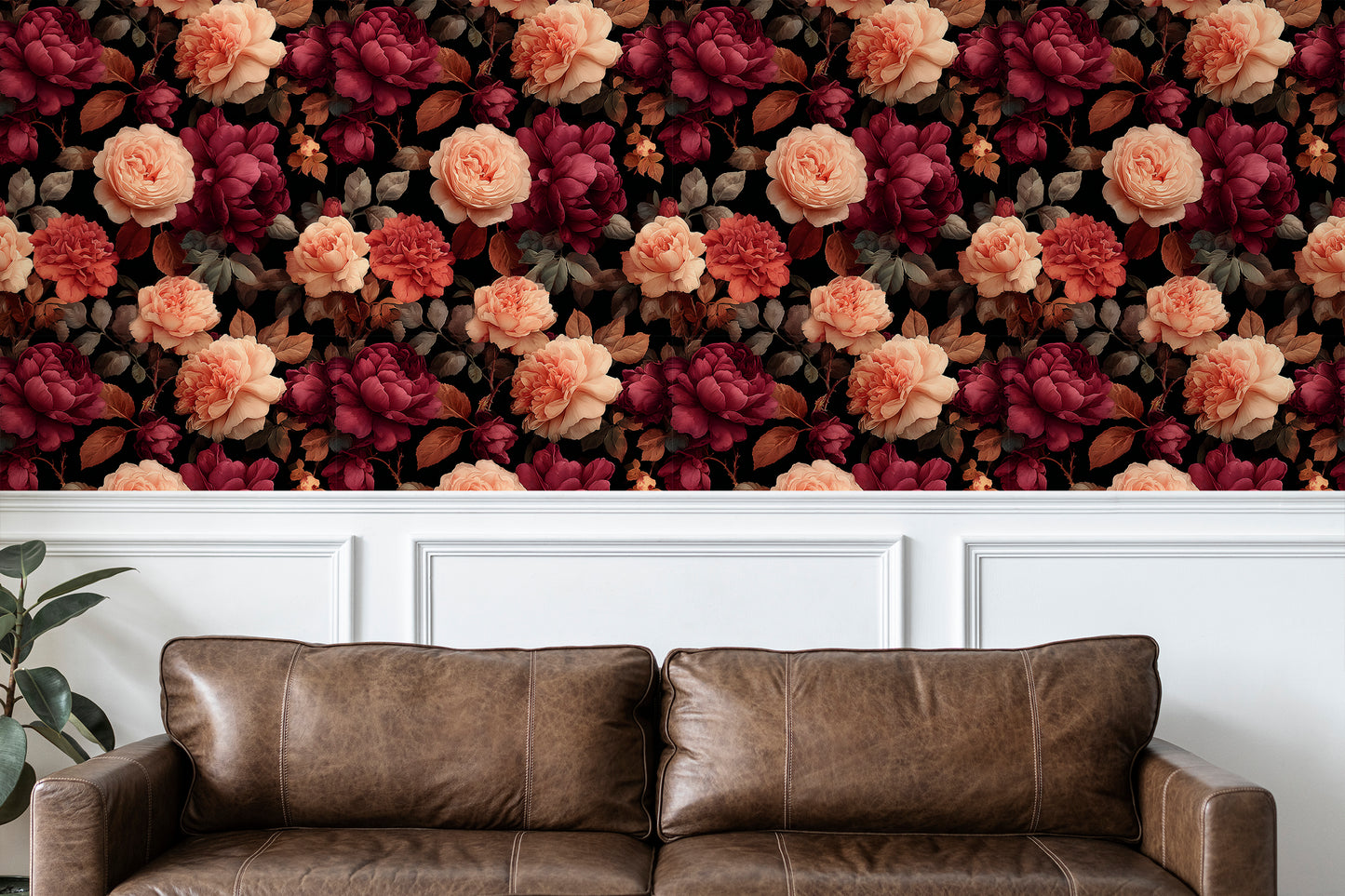 Romance in Bloom Peel and Stick Wallpaper