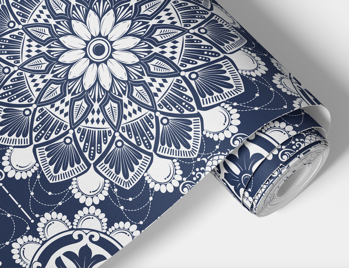 vintage glam blue wallpaper