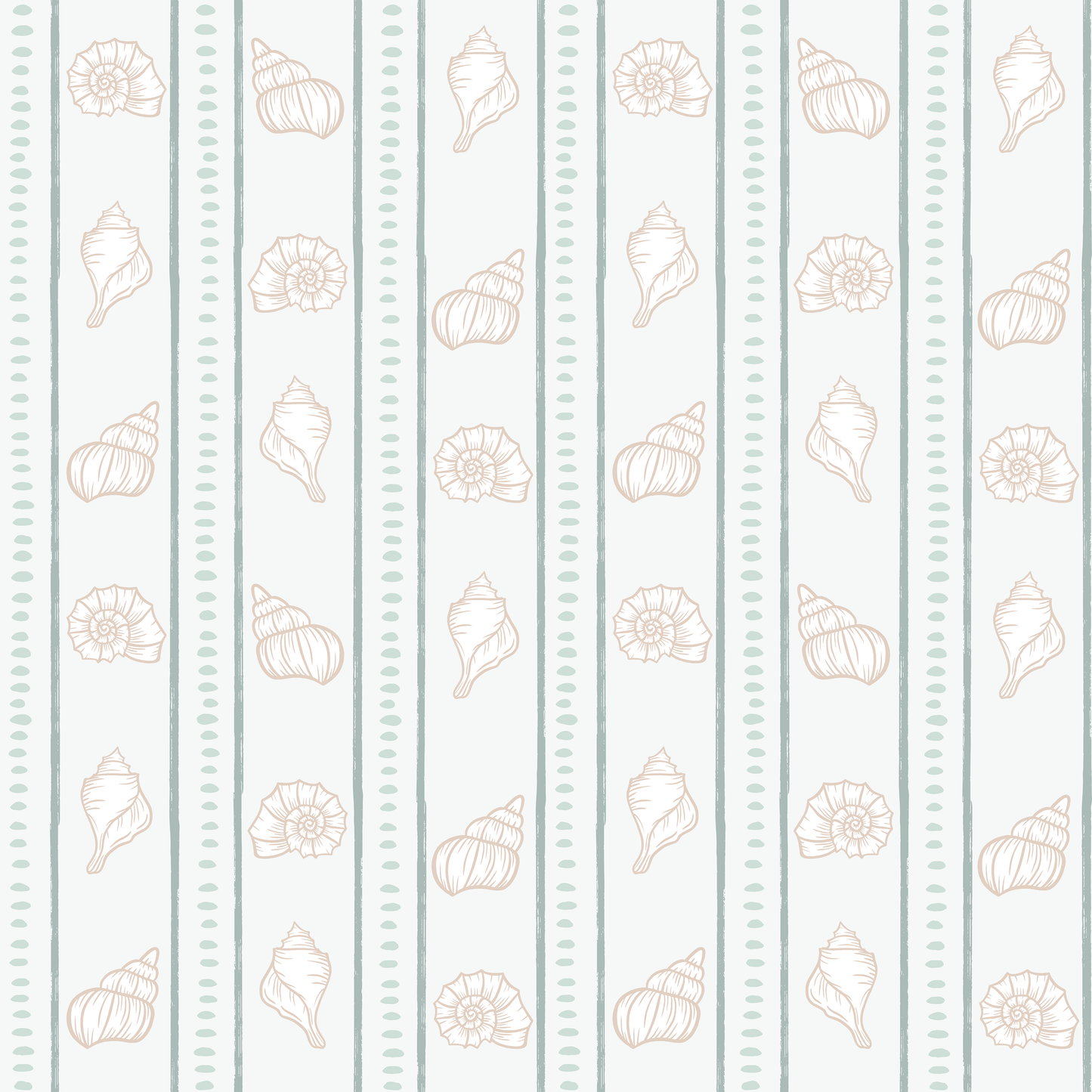 Seashell Stripe Wallpaper