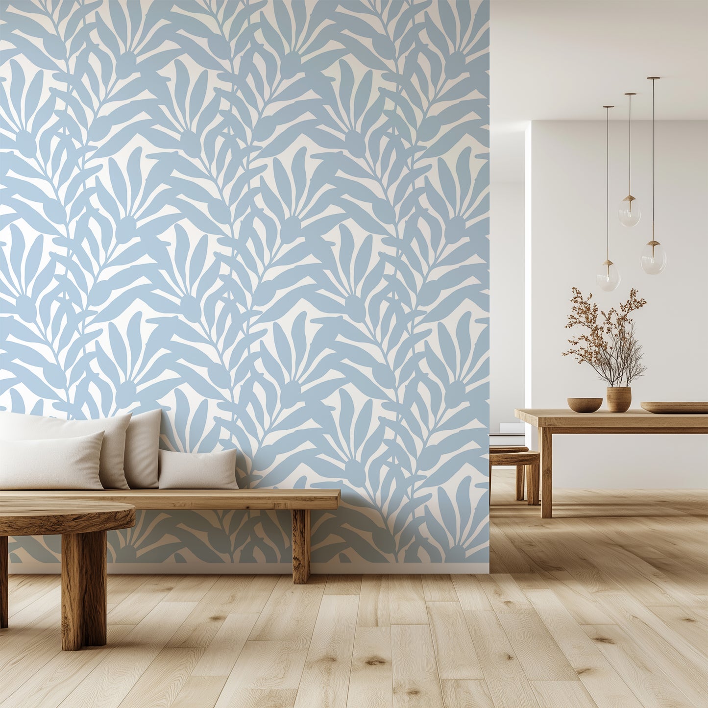 Seaside Olive Branches Wallpaper
