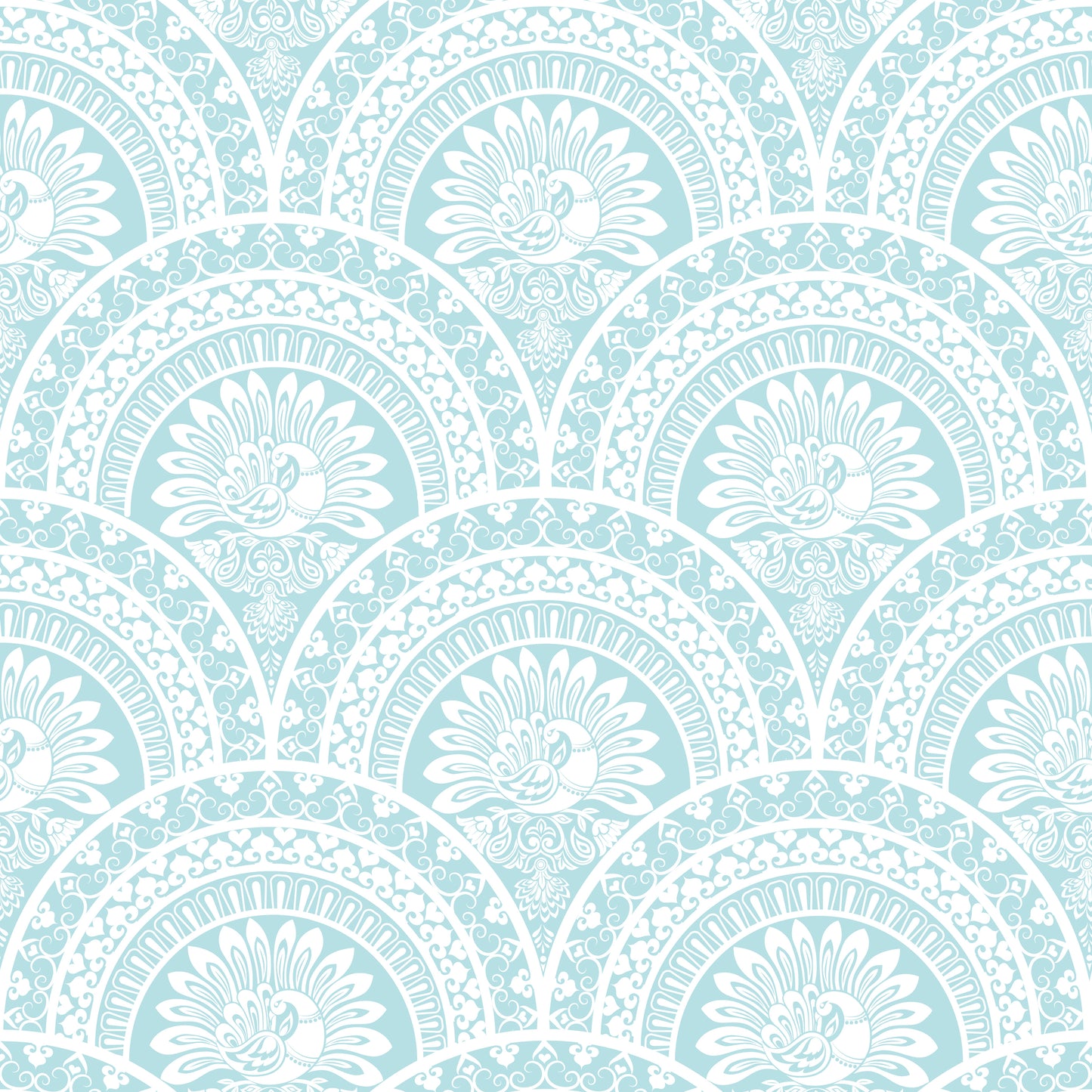 Serene Peacock Wallpaper