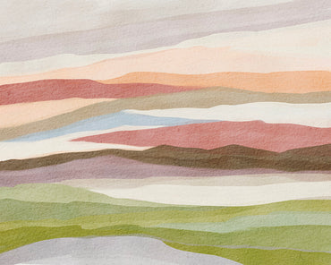 Serenity Striped Vista Peel and Stick Wall Mural - Landscape, Neutral, Mural