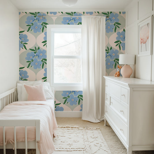 Soft Blue Timeless Wallpaper