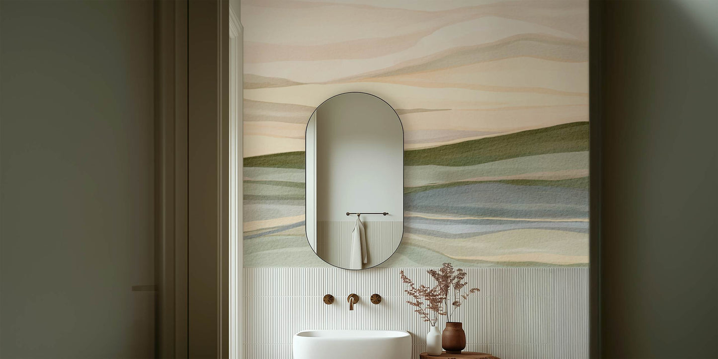 Soothing Earthly Shades Peel and Stick Wall Mural - Desert, Neutral, Mural