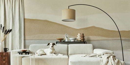 Soothing Sand Dunes Peel and Stick Wall Mural - Desert, Neutral, Mural