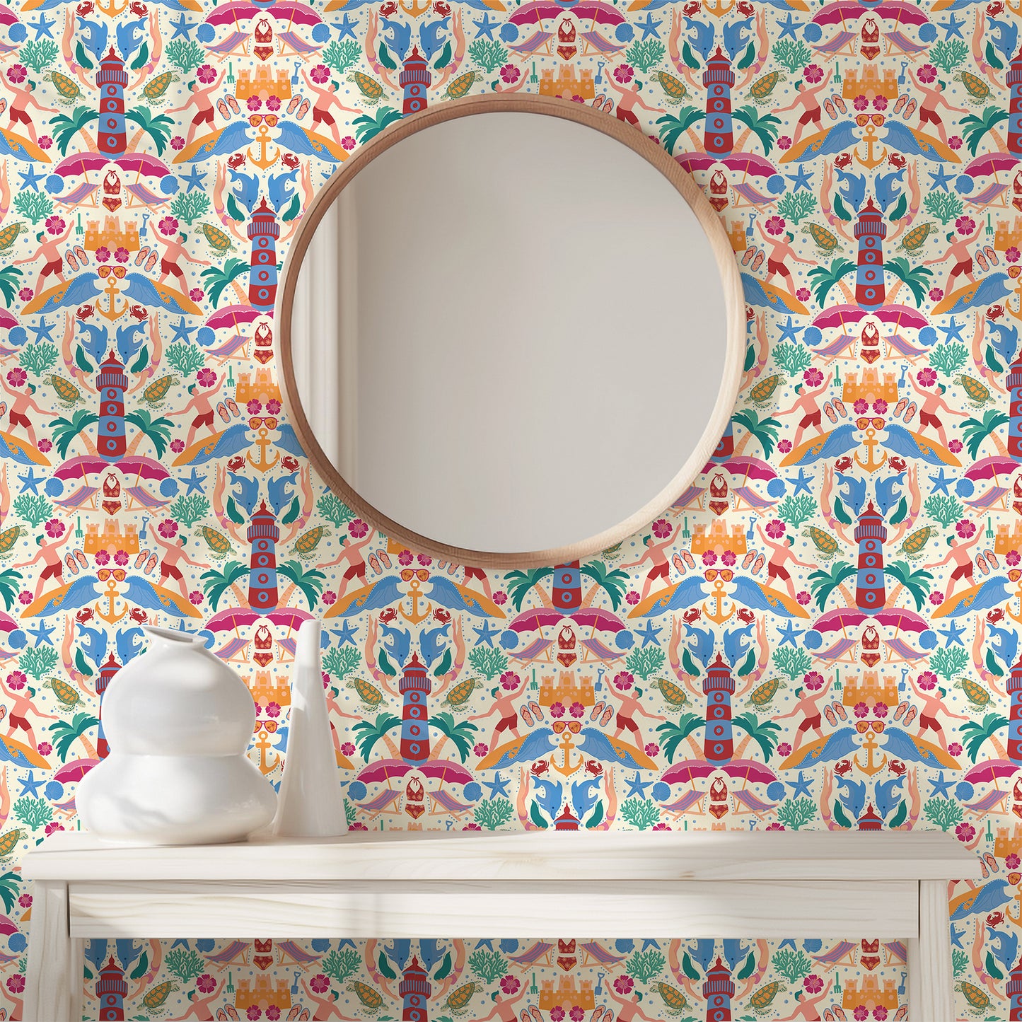 Summer Beach Day Wallpaper