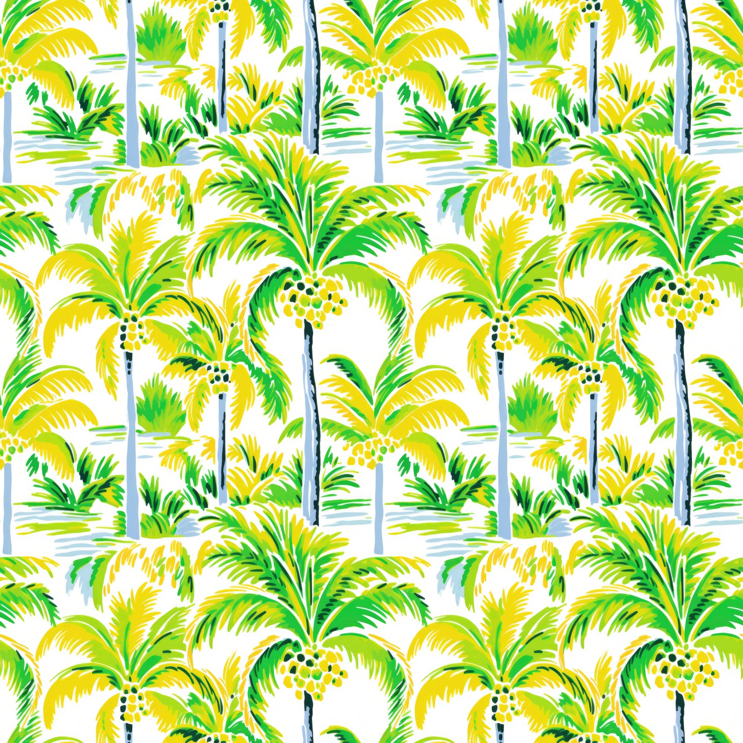 Sunlit Palms Wallpaper