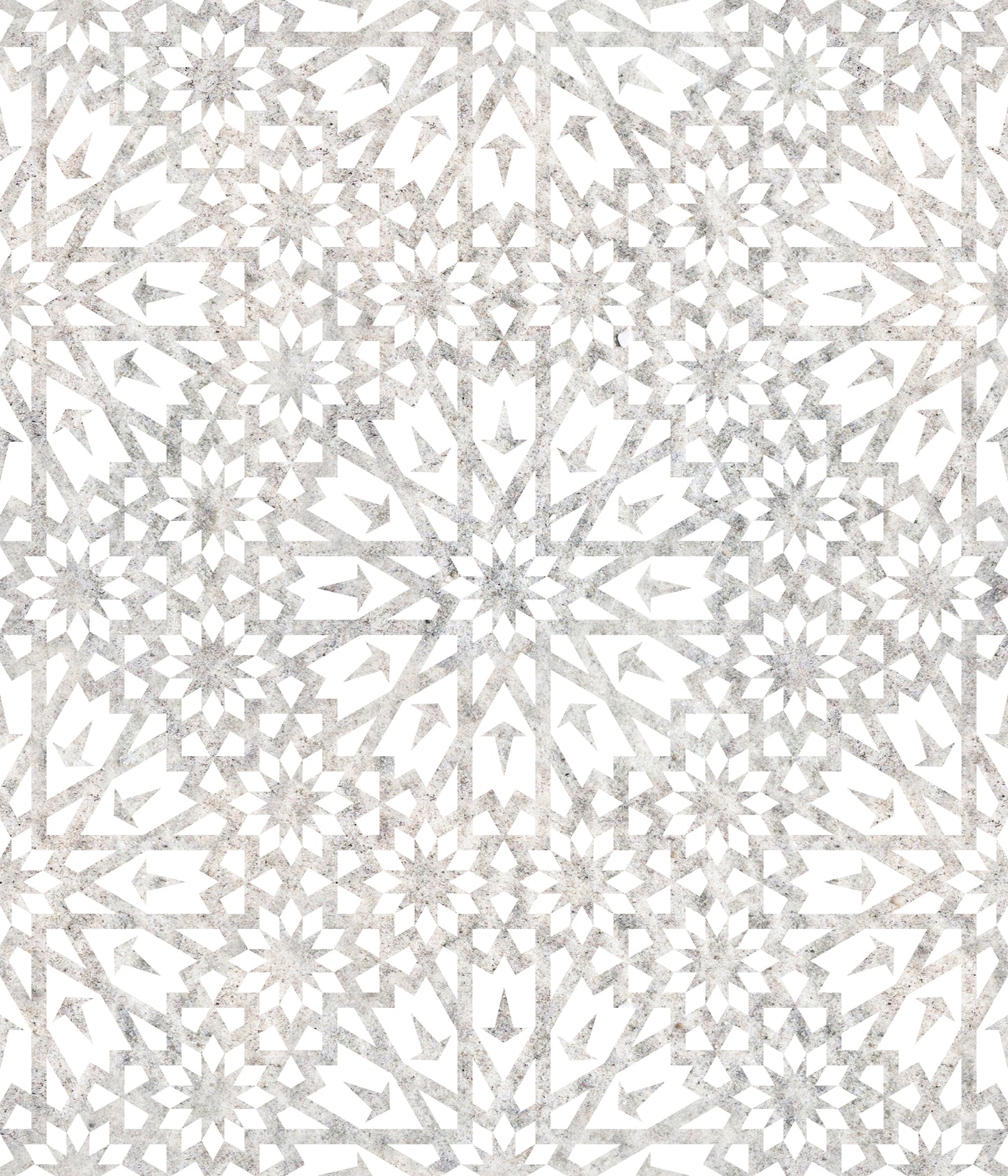 Geometric pattern with interlocking shapes on a white background