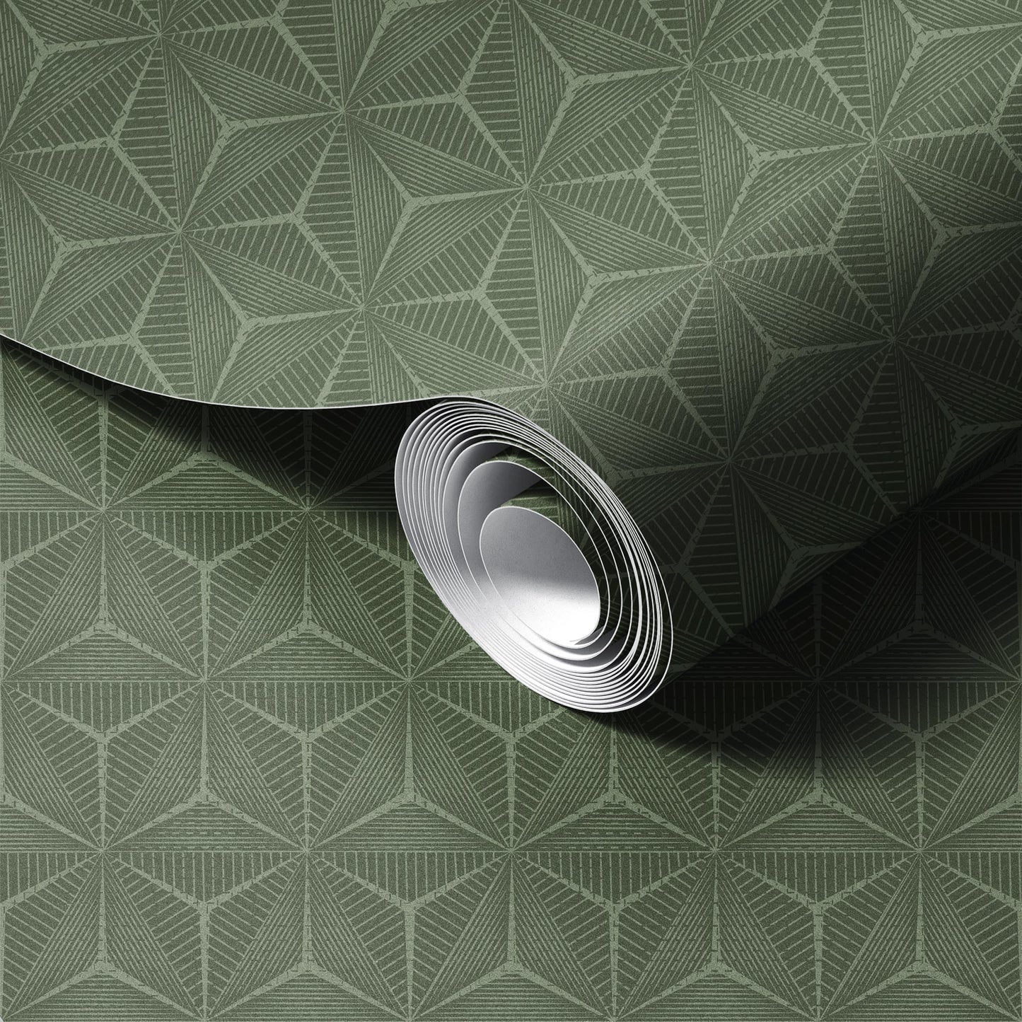 Textured and Tonal Asanoha Wallpaper