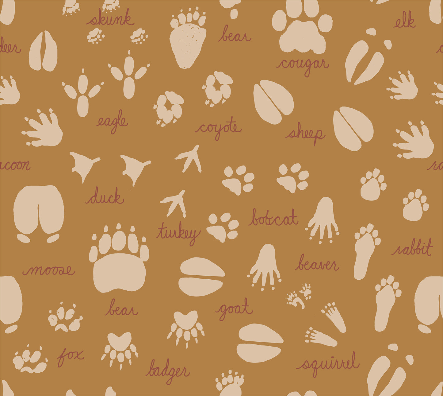 Animal Tracks Wallpaper