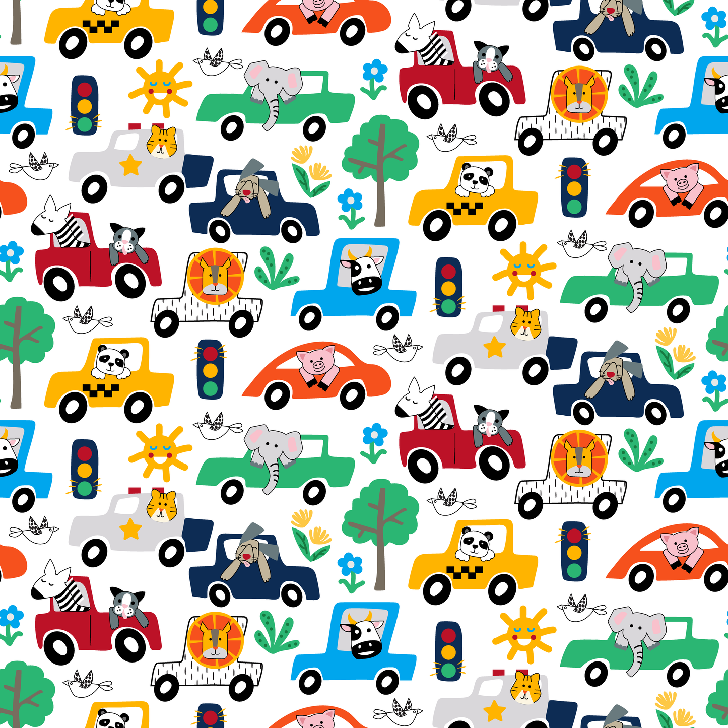 Traffic Jam Peel and Stick Wallpaper