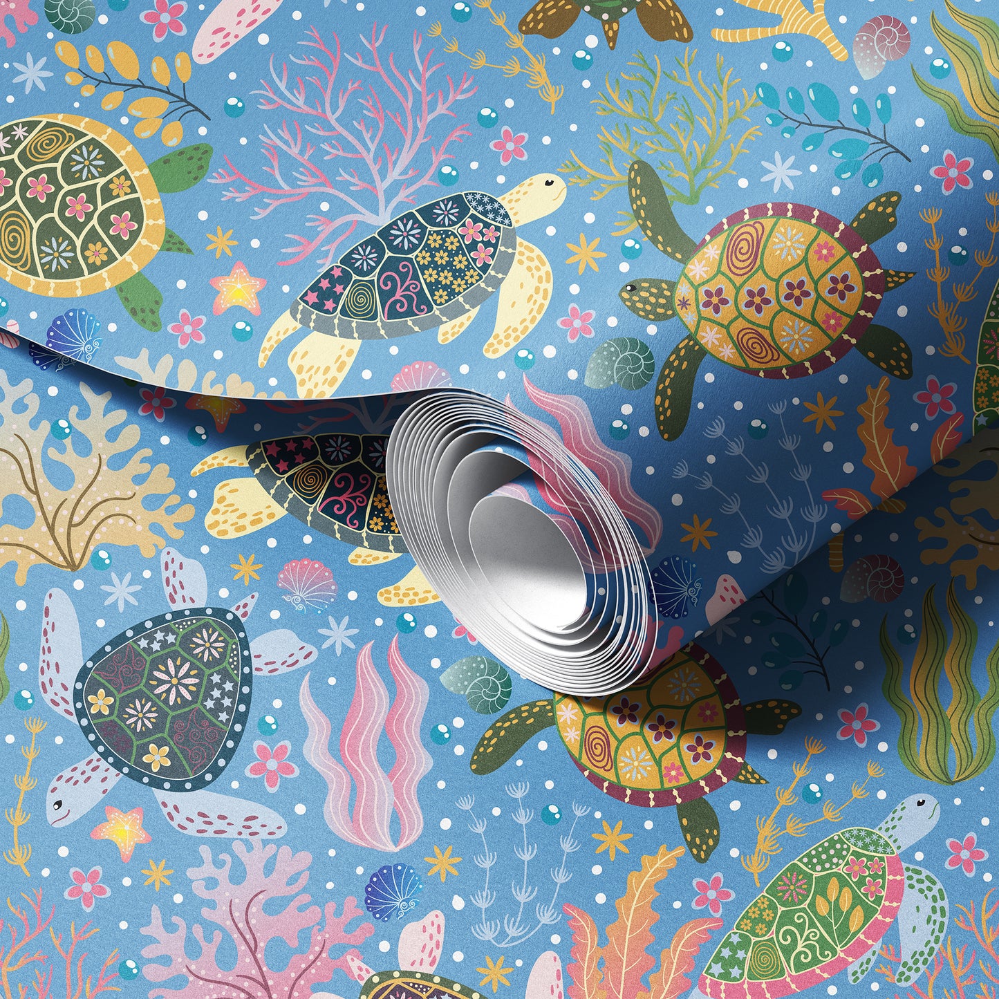 Turtles Magical Underwater Wallpaper.