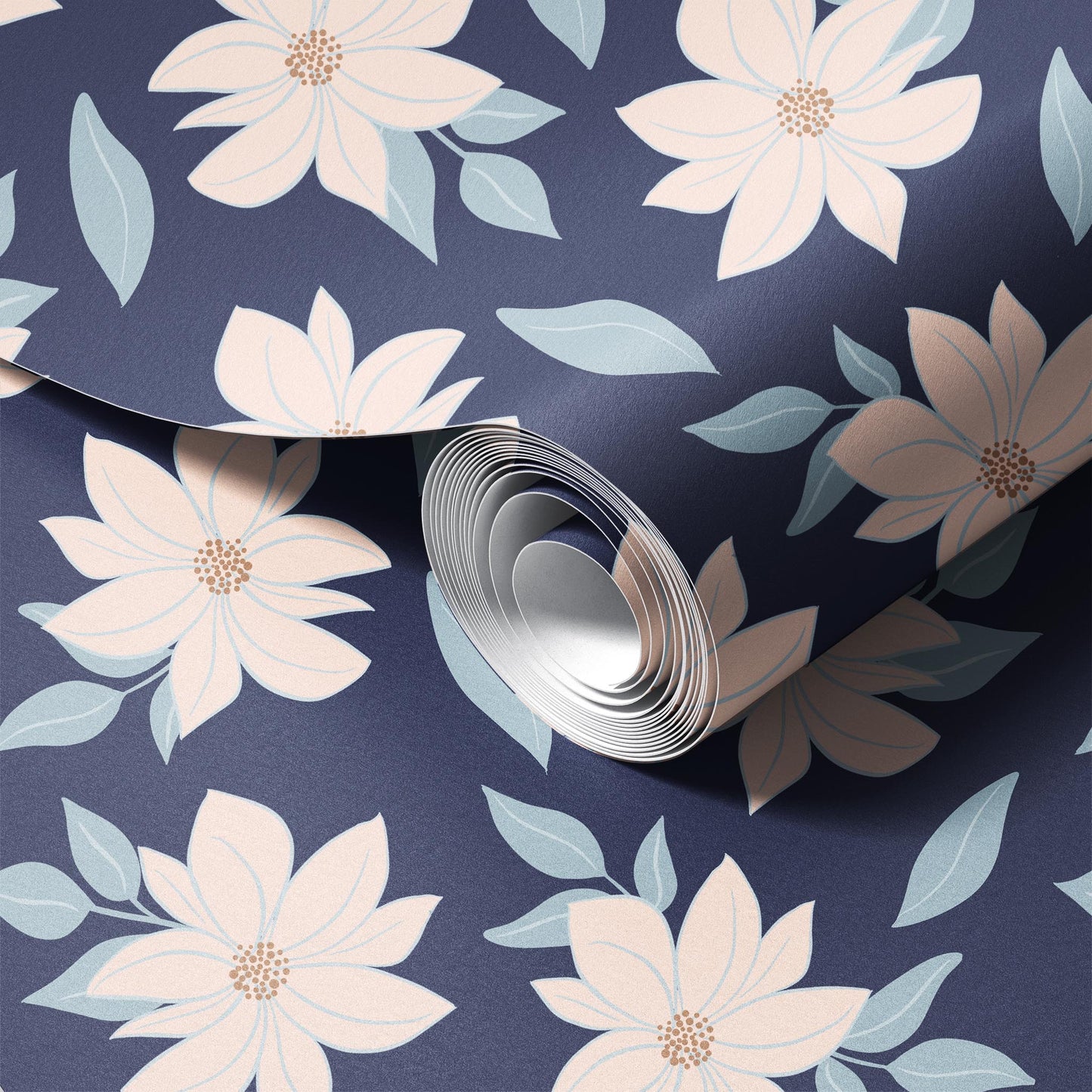 Twilight Blooms Peel and Stick Wallpaper