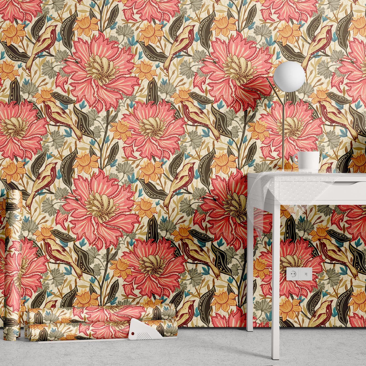 Vintage Garden Song Wallpaper