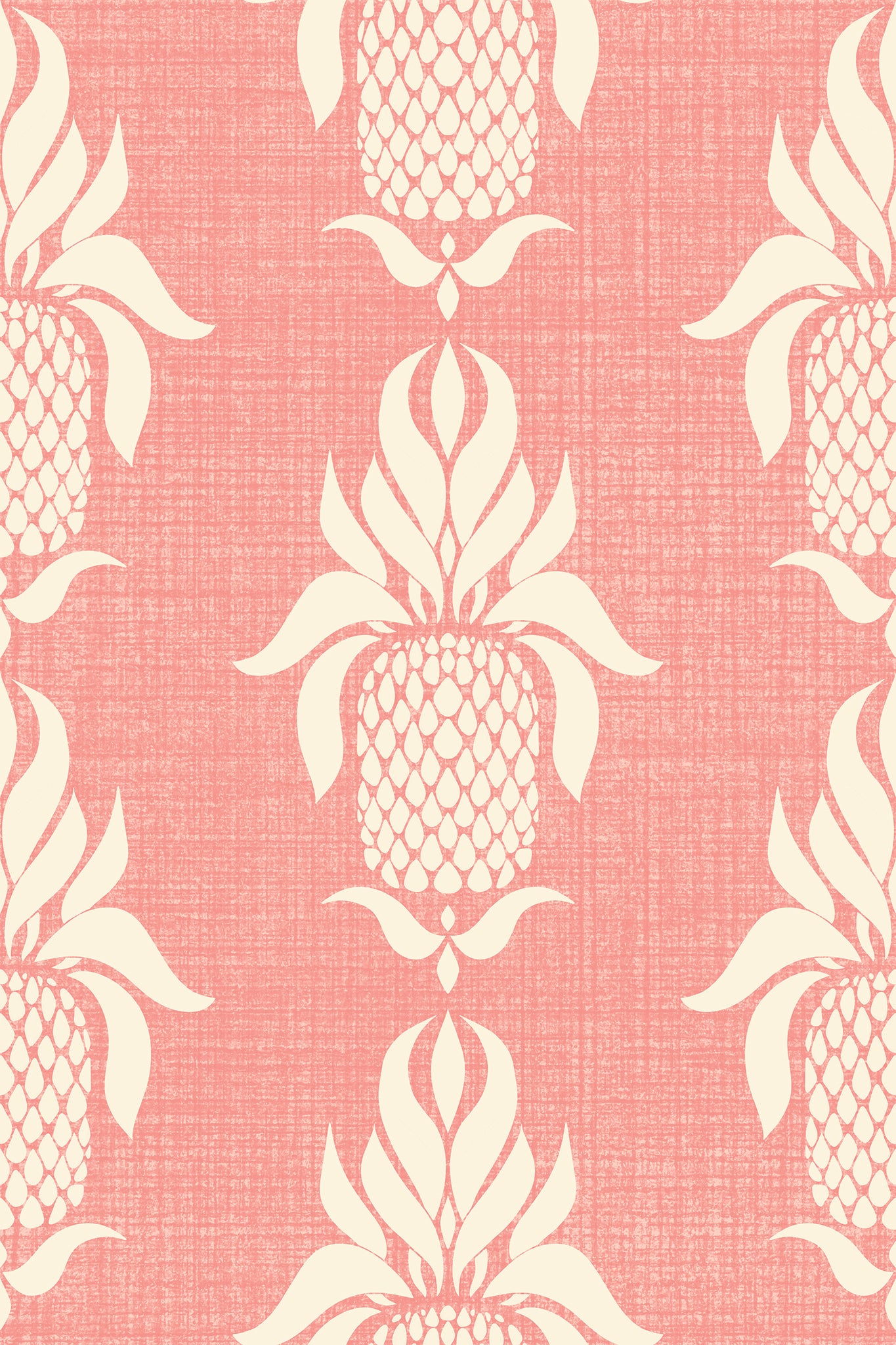 Vintage Vacation Pineapples Wallpaper
