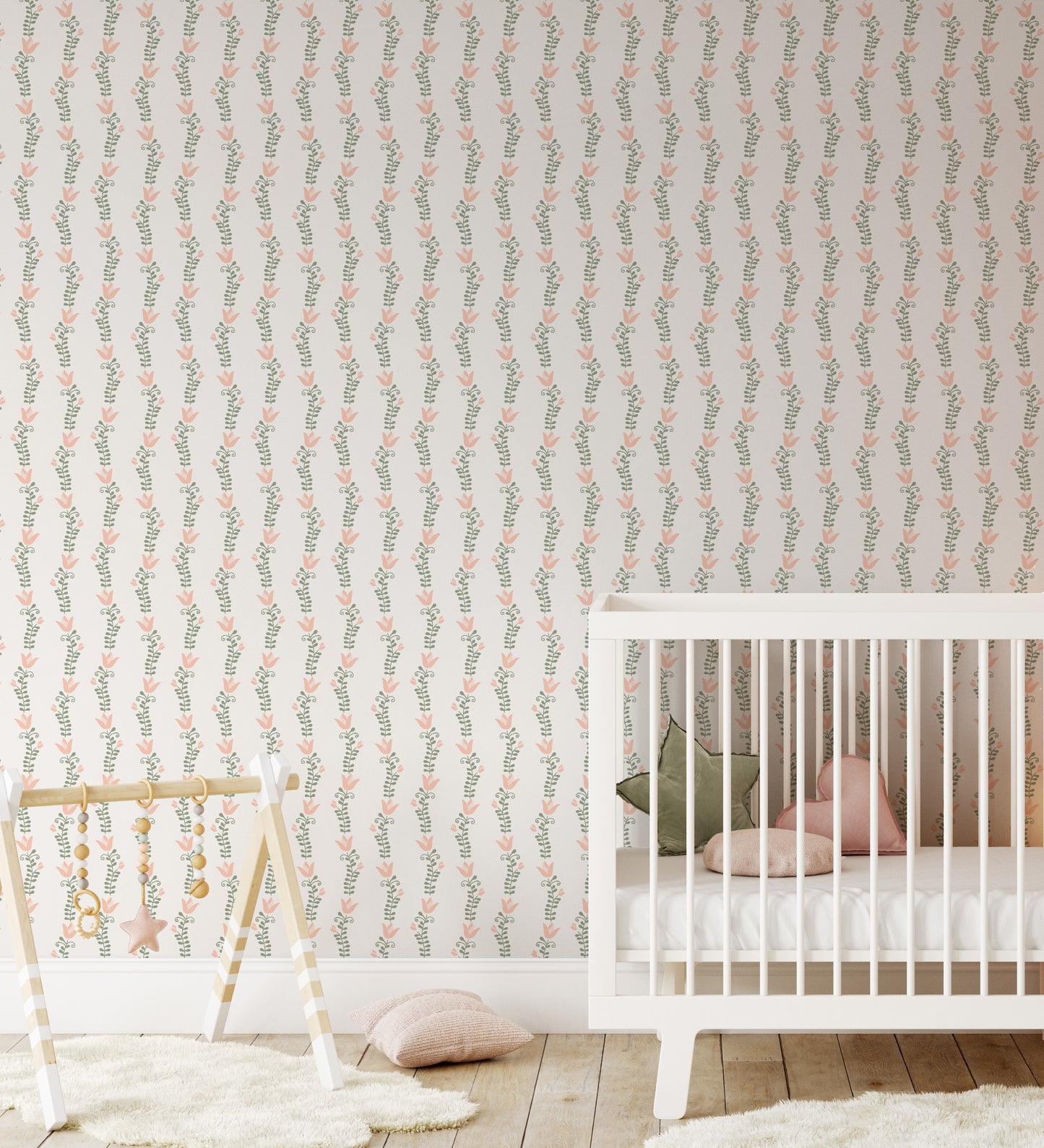 Tulip Lace Peel and Stick Wallpaper