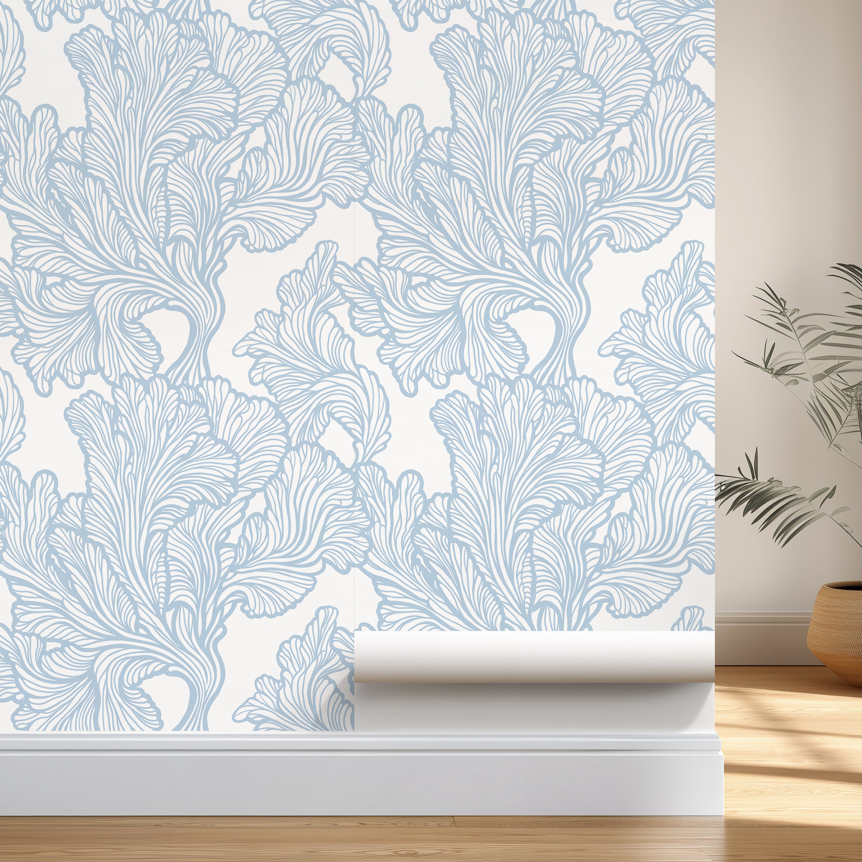 Waving Coral Reefs Peel and Stick Wallpaper – Wimzy Walls Waving Coral Reefs Peel and Stick Wallpaper – Wimzy Walls