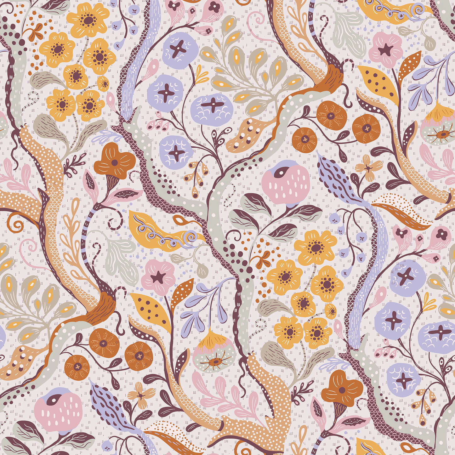 Whimsical Autumn Garden Wallpaper