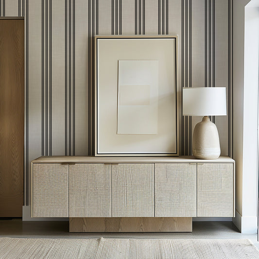 Modern Textured Vertical Stripes Triple