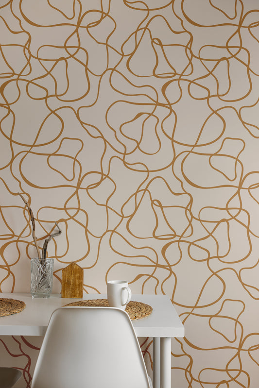 Abstract Ribbon Wallpaper