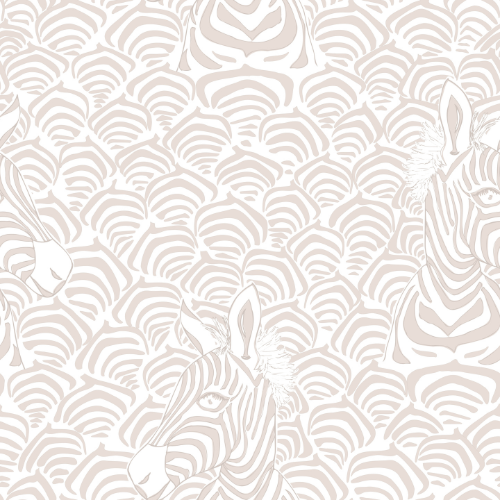 Art Deco Zebra Wallpaper