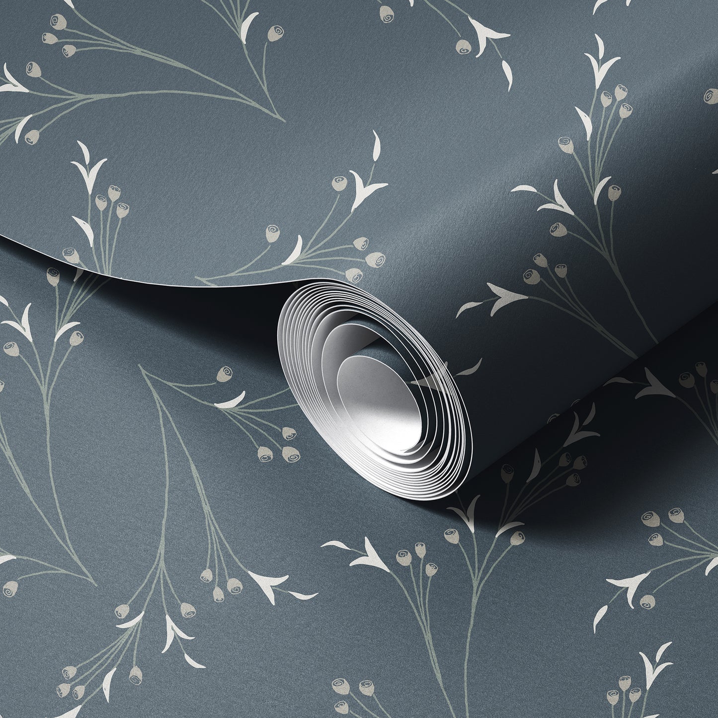 Art Nouveau Branches Wallpaper