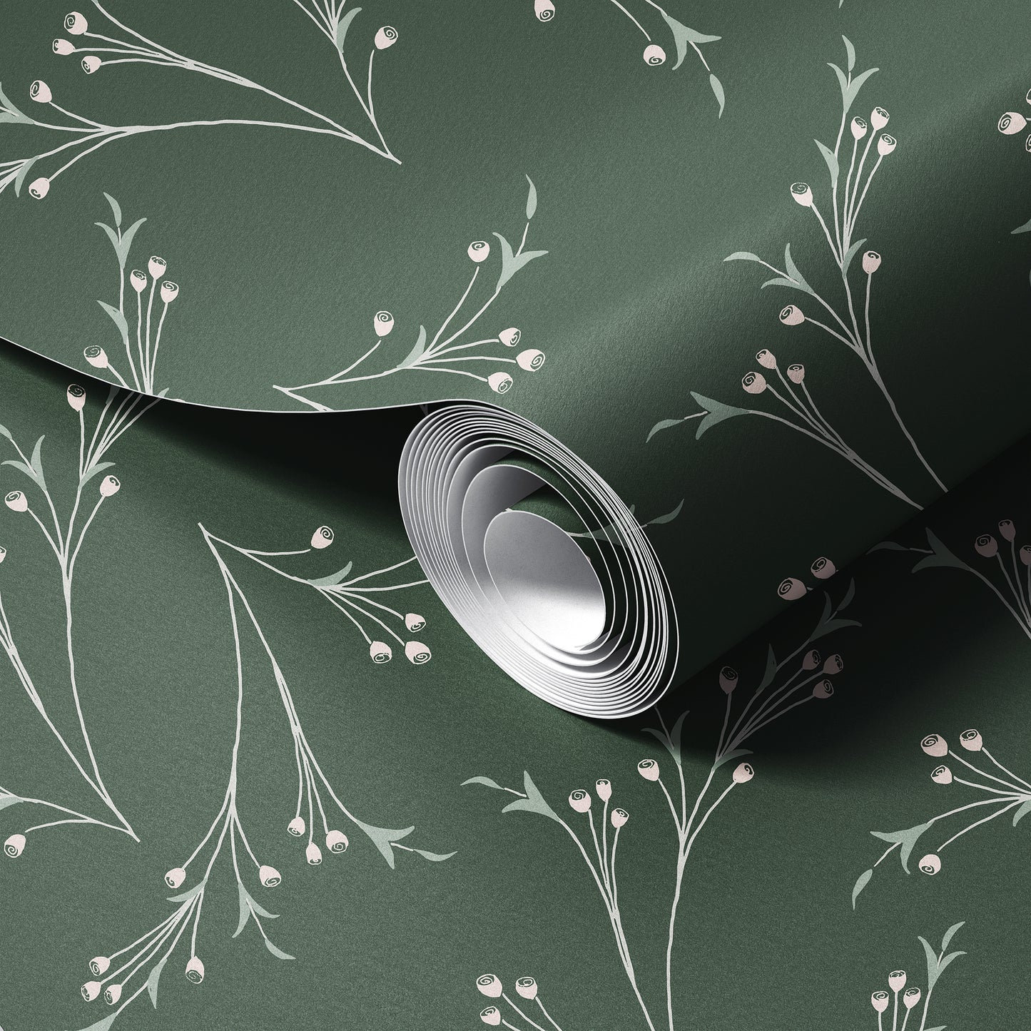 Art Nouveau Branches Wallpaper