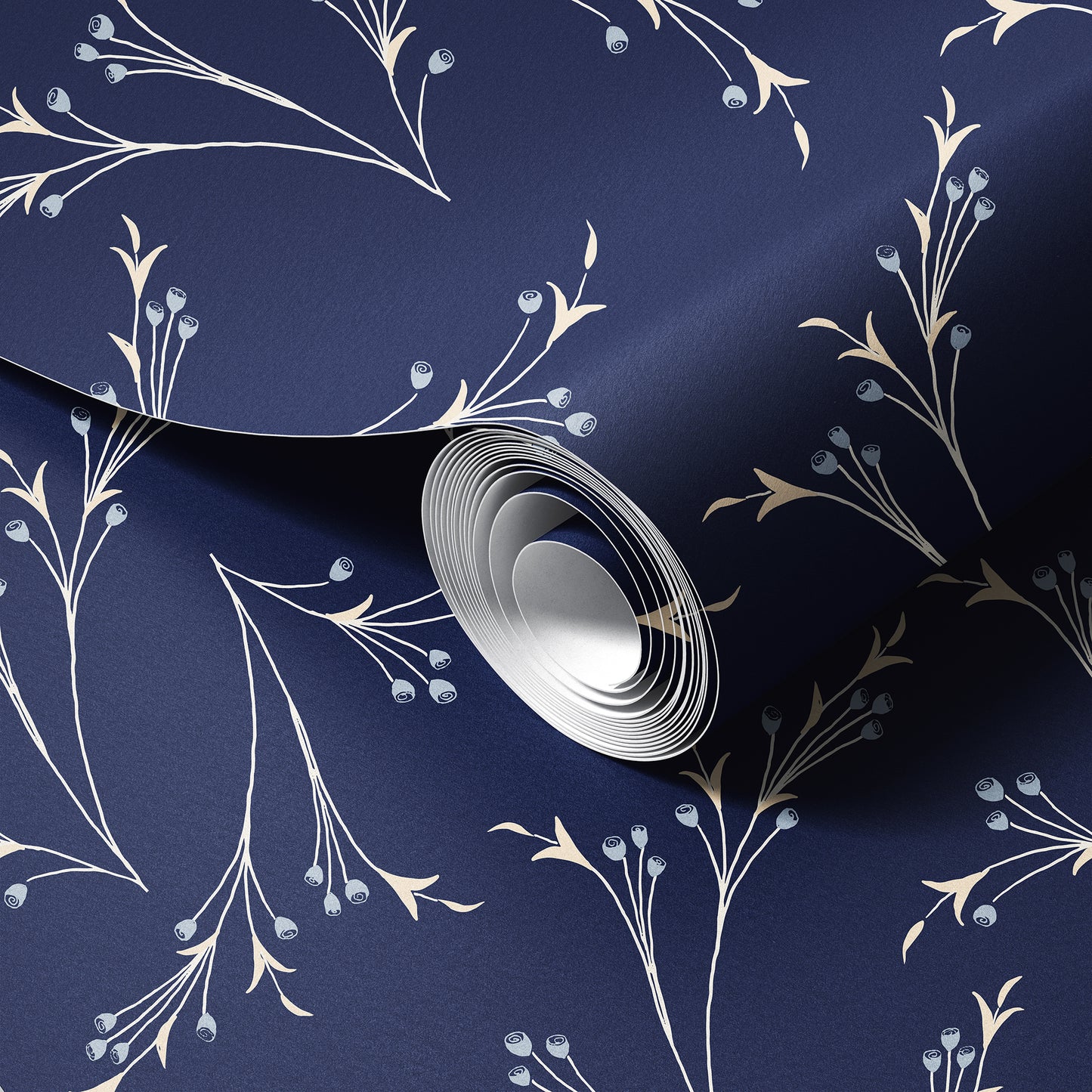 Art Nouveau Branches Wallpaper