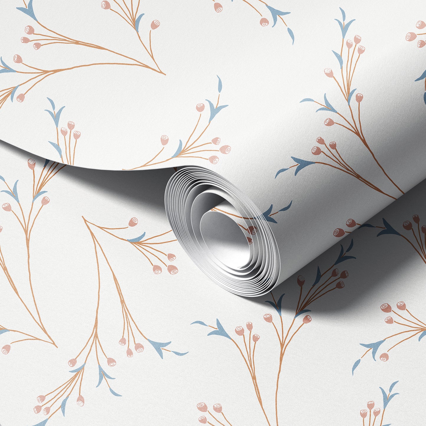 Art Nouveau Branches Wallpaper