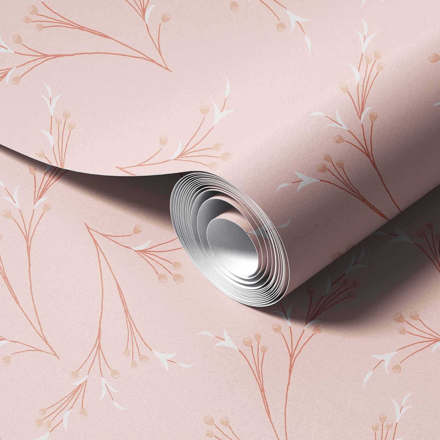 Art Nouveau Branches Wallpaper