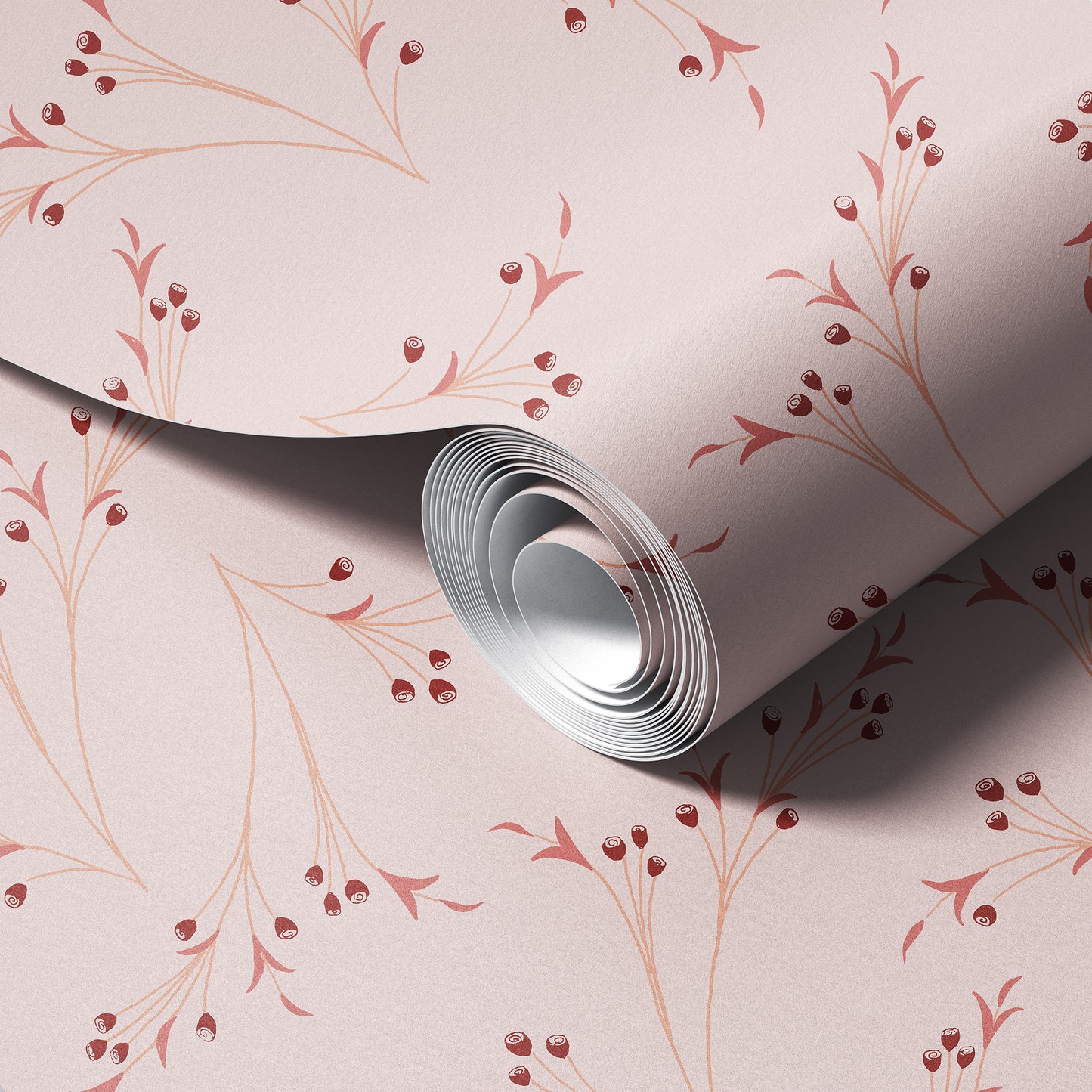 Art Nouveau Branches Wallpaper