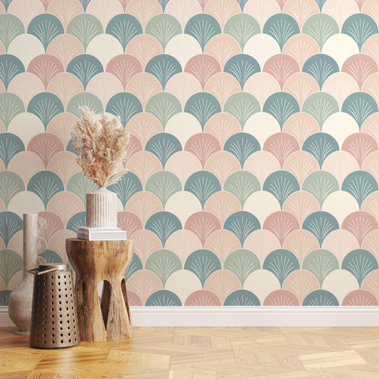 Art Deco Boho Fans Wallpaper