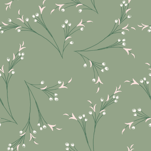 Art Nouveau Branches Wallpaper