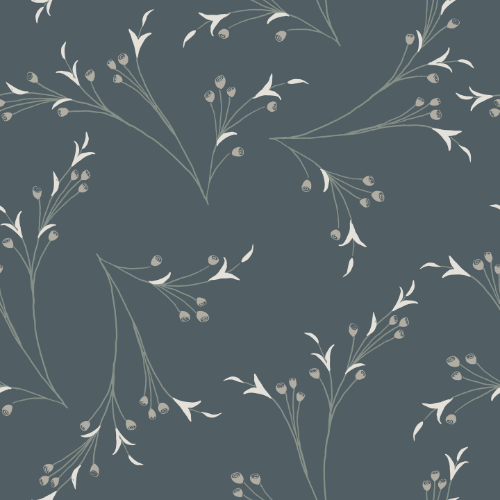 Art Nouveau Branches Wallpaper