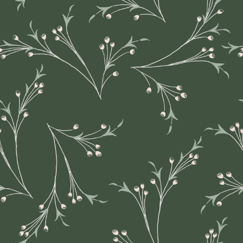 Art Nouveau Branches Wallpaper