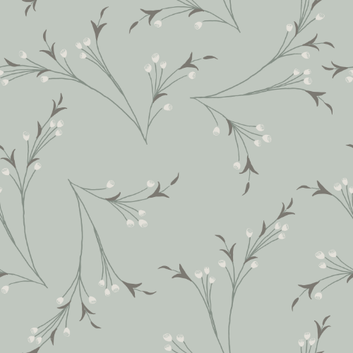 Art Nouveau Branches Wallpaper