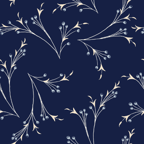 Art Nouveau Branches Wallpaper