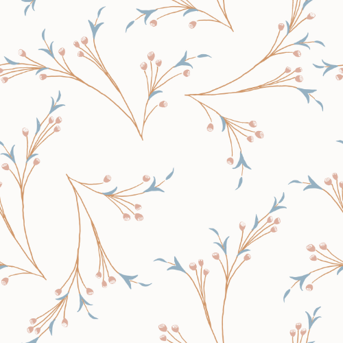 Art Nouveau Branches Wallpaper