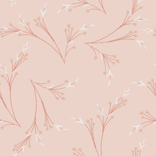 Art Nouveau Branches Wallpaper