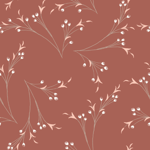 Art Nouveau Branches Wallpaper