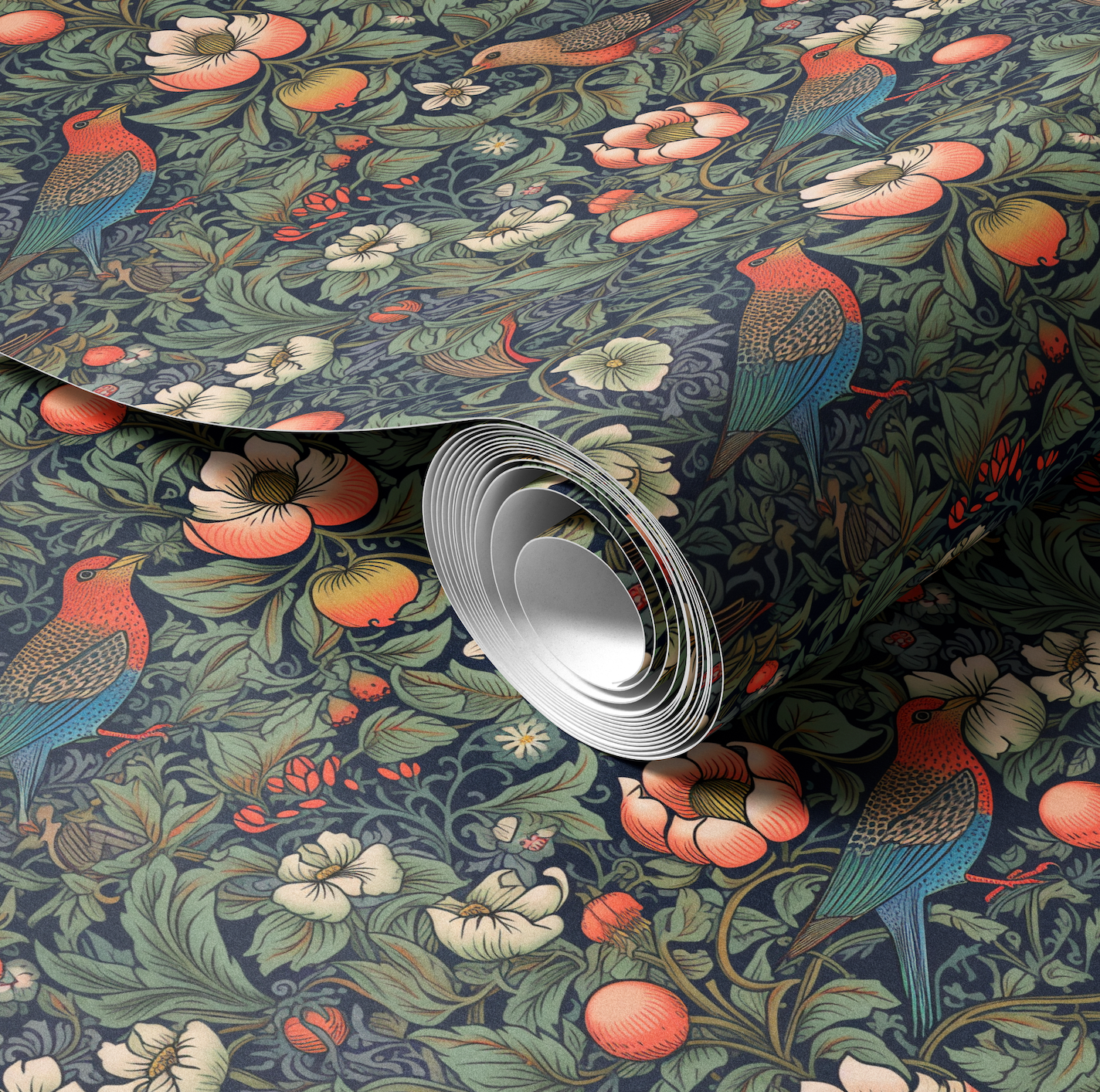 Birds by William Morris Wallpaper
