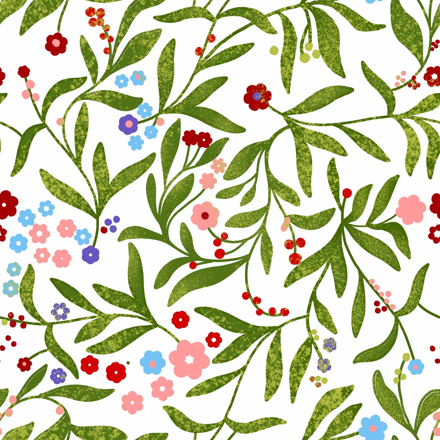 Blooming Vines Wallpaper