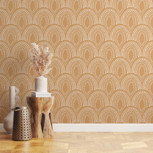 Bohemian Scallops Wallpaper