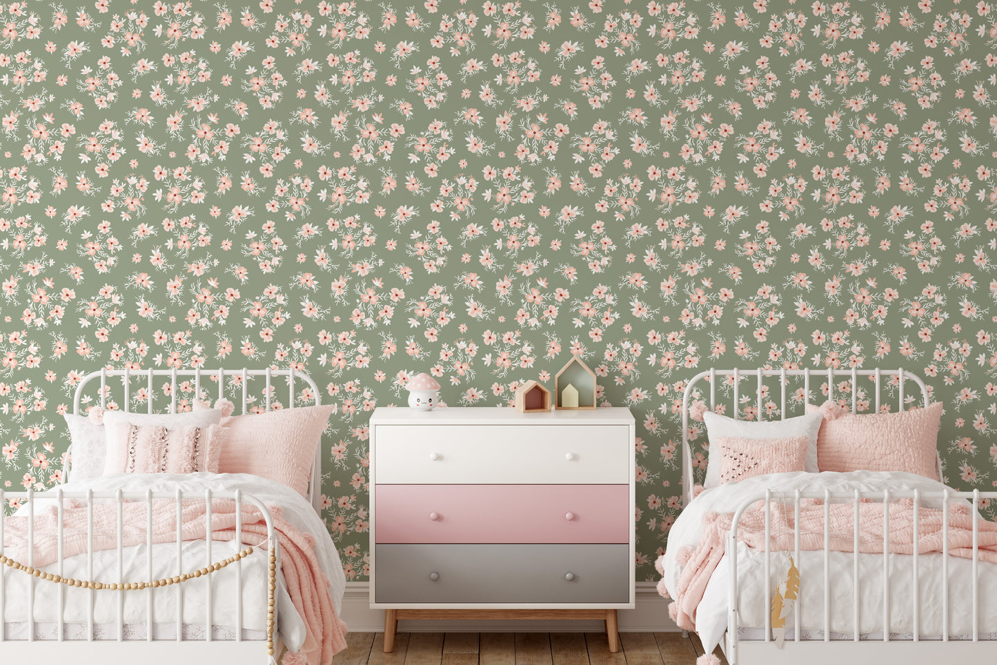 Soulful Boho Pansies Wallpaper