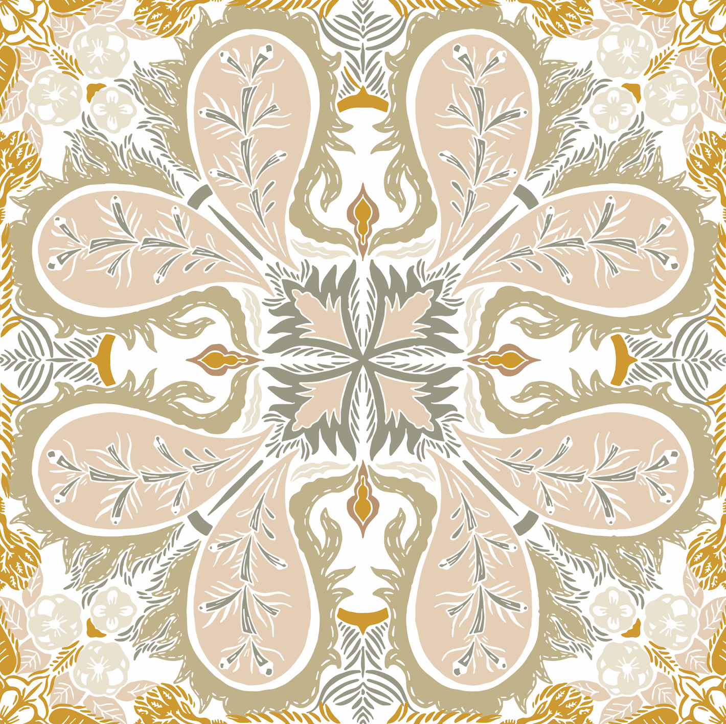 Light Botanical Paradise Wallpaper