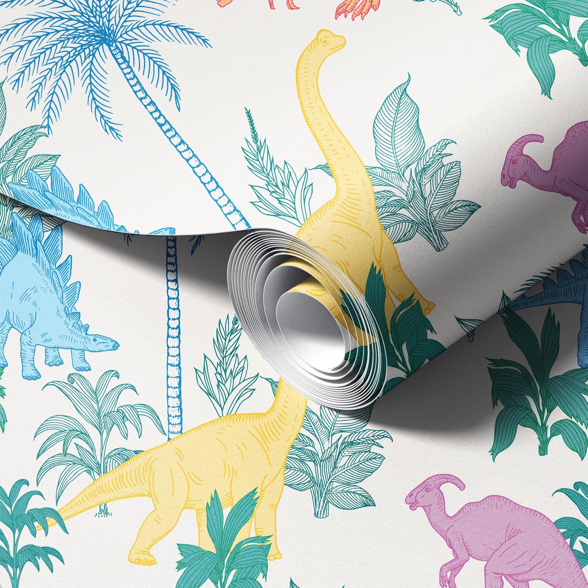 Colorful Dinosaurs Wallpaper.