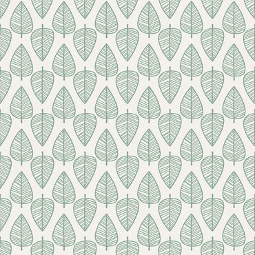 Delicate Green Striped Leaves Wallpaper