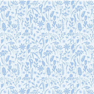 Field of Flowers peel and stick wallpaper pattern detail